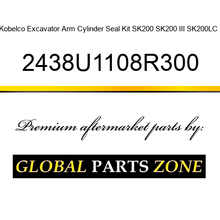 Kobelco Excavator Arm Cylinder Seal Kit SK200 SK200 III SK200LC + 2438U1108R300