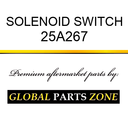 SOLENOID SWITCH 25A267