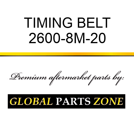 TIMING BELT 2600-8M-20