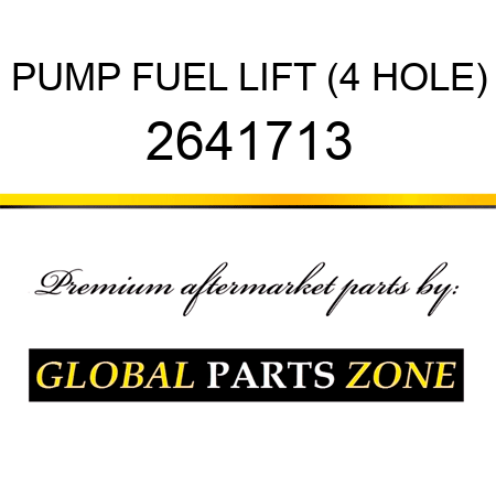 PUMP FUEL LIFT (4 HOLE) 2641713