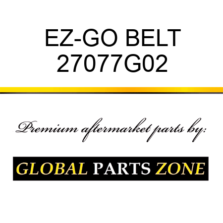 EZ-GO BELT 27077G02