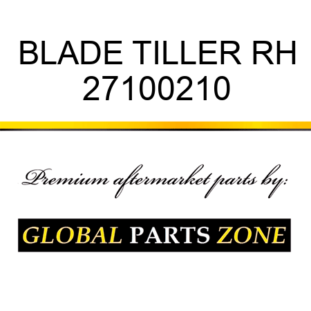 BLADE TILLER RH 27100210