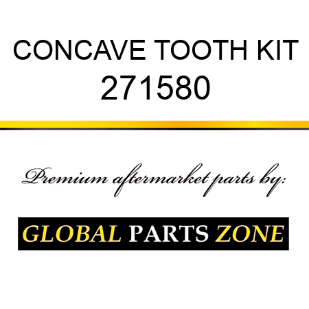 CONCAVE TOOTH KIT 271580