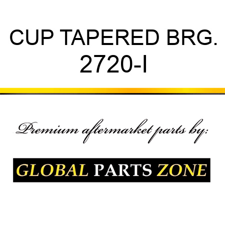 CUP TAPERED BRG. 2720-I