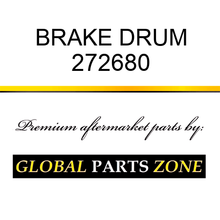 BRAKE DRUM 272680