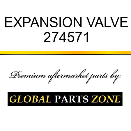 EXPANSION VALVE 274571