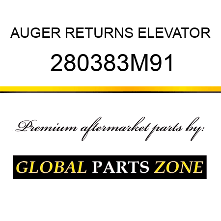 AUGER RETURNS ELEVATOR 280383M91