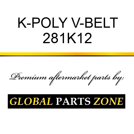 K-POLY V-BELT 281K12