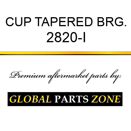 CUP TAPERED BRG. 2820-I