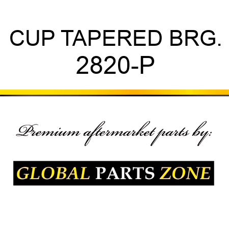 CUP TAPERED BRG. 2820-P