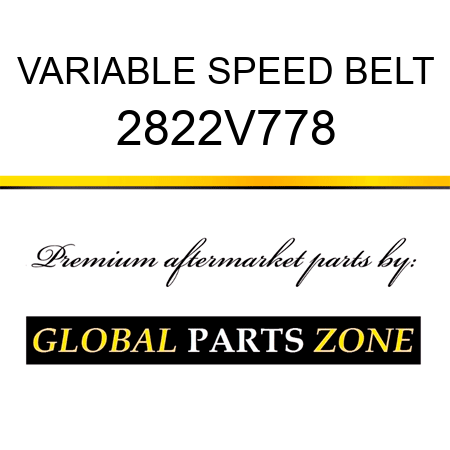 VARIABLE SPEED BELT 2822V778