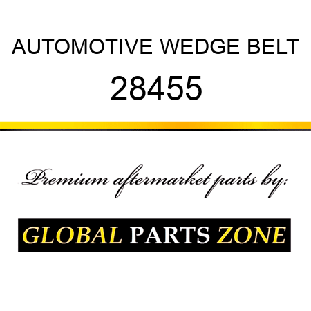 AUTOMOTIVE WEDGE BELT 28455