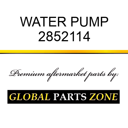 WATER PUMP 2852114