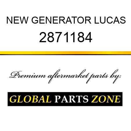 NEW GENERATOR LUCAS 2871184