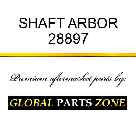 SHAFT ARBOR 28897