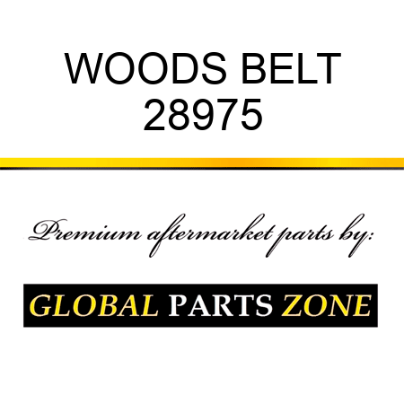 WOODS BELT 28975