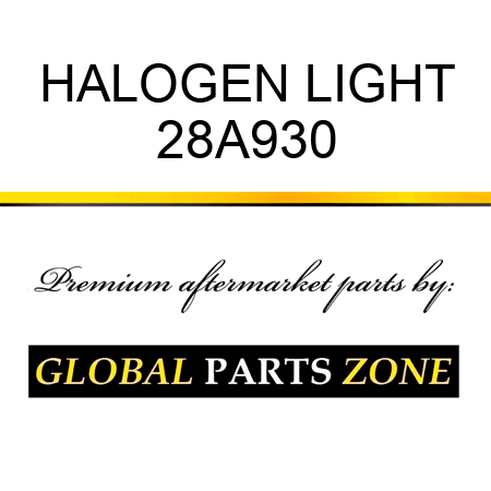 HALOGEN LIGHT 28A930