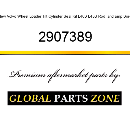 New Volvo Wheel Loader Tilt Cylinder Seal Kit L40B L45B Rod & Bore 2907389