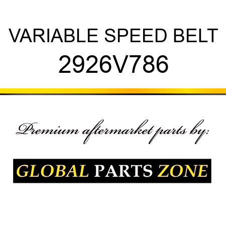 VARIABLE SPEED BELT 2926V786