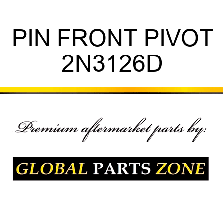 PIN FRONT PIVOT 2N3126D