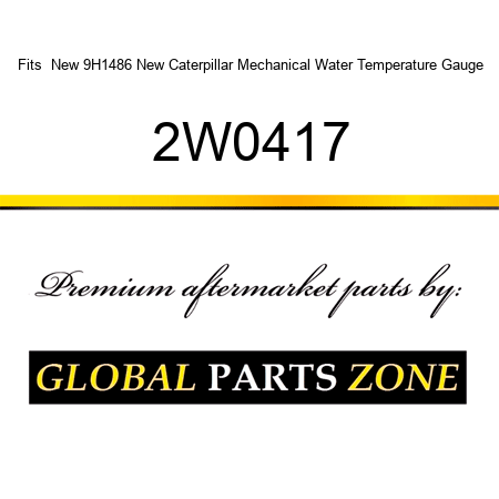 Fits  New 9H1486 New Caterpillar Mechanical Water Temperature Gauge 2W0417
