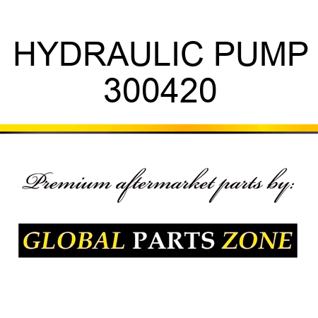 HYDRAULIC PUMP 300420