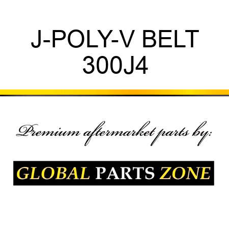 J-POLY-V BELT 300J4