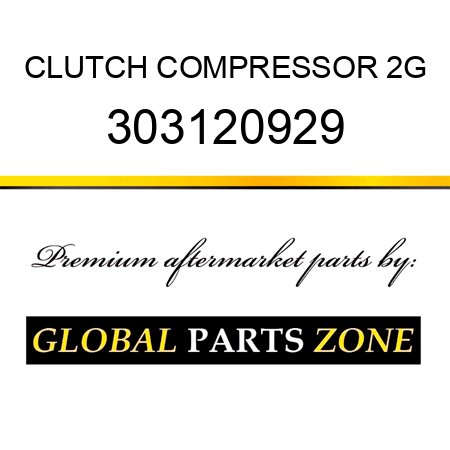 CLUTCH COMPRESSOR 2G 303120929