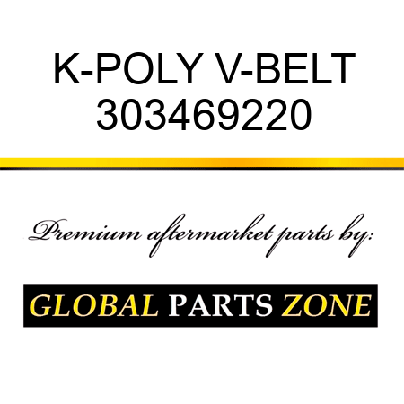 K-POLY V-BELT 303469220