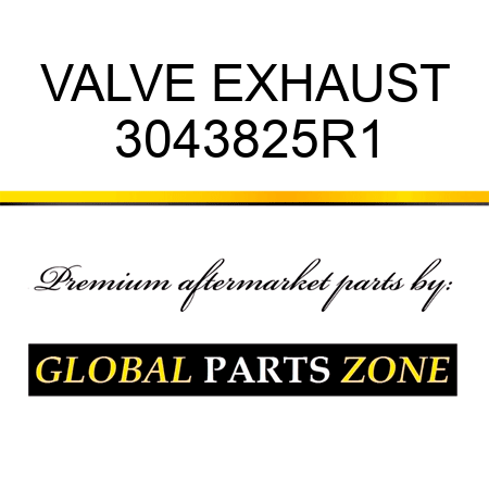 VALVE EXHAUST 3043825R1