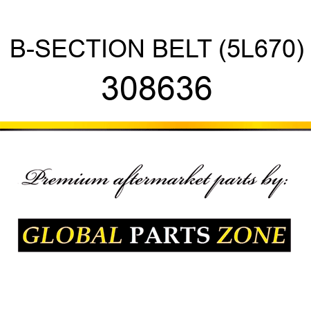 B-SECTION BELT (5L670) 308636