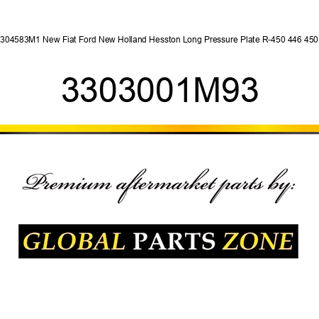 3304583M1 New Fiat Ford New Holland Hesston Long Pressure Plate R-450 446 450 + 3303001M93