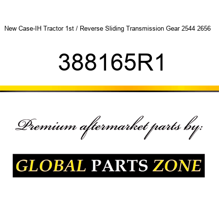 New Case-IH Tractor 1st / Reverse Sliding Transmission Gear 2544 2656 + 388165R1