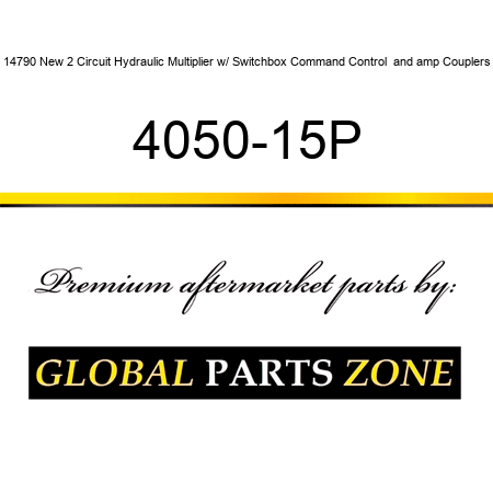 14790 New 2 Circuit Hydraulic Multiplier w/ Switchbox Command Control & Couplers 4050-15P