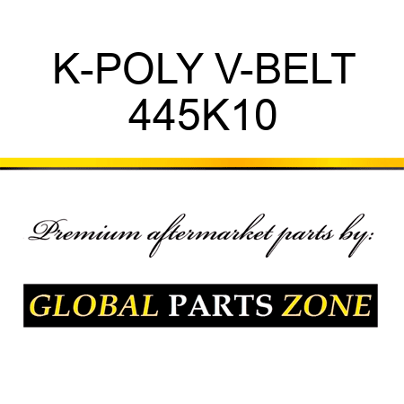 K-POLY V-BELT 445K10