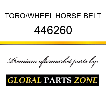 TORO/WHEEL HORSE BELT 446260