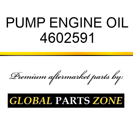 PUMP ENGINE OIL 4602591