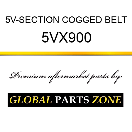 5V-SECTION COGGED BELT 5VX900