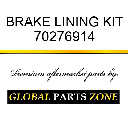 BRAKE LINING KIT 70276914