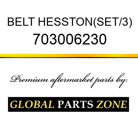 BELT HESSTON(SET/3) 703006230