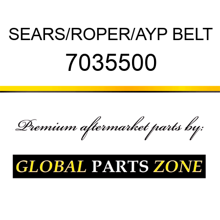 SEARS/ROPER/AYP BELT 7035500