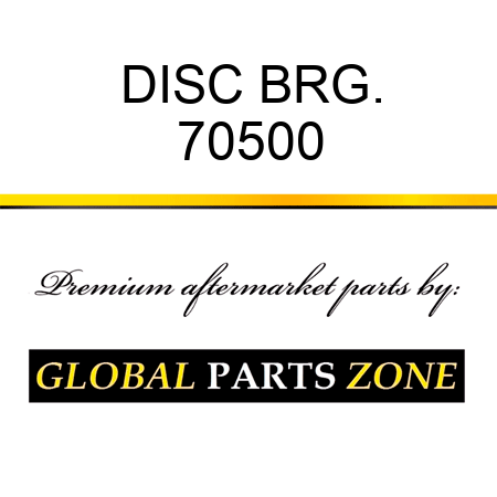 DISC BRG. 70500