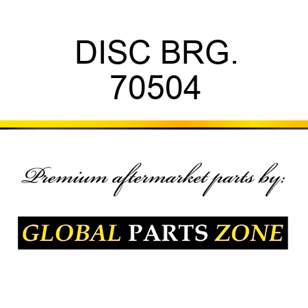 DISC BRG. 70504