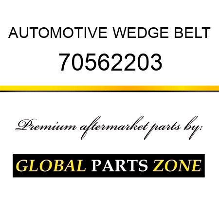 AUTOMOTIVE WEDGE BELT 70562203