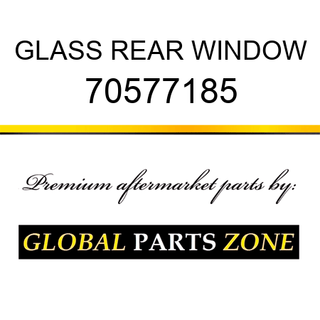 GLASS REAR WINDOW 70577185