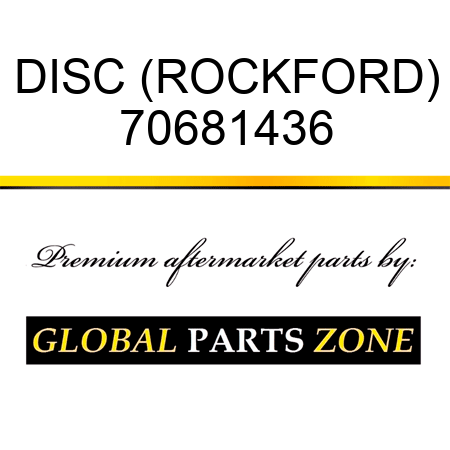 DISC (ROCKFORD) 70681436