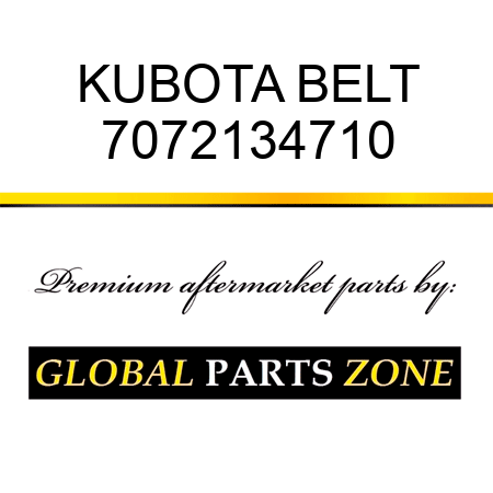KUBOTA BELT 7072134710