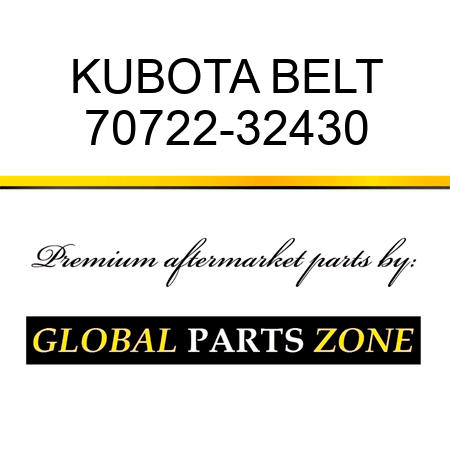 KUBOTA BELT 70722-32430