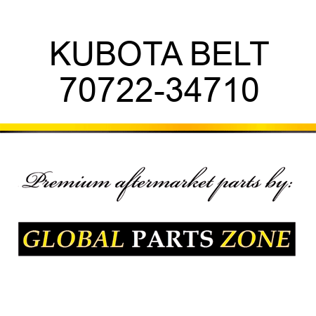 KUBOTA BELT 70722-34710