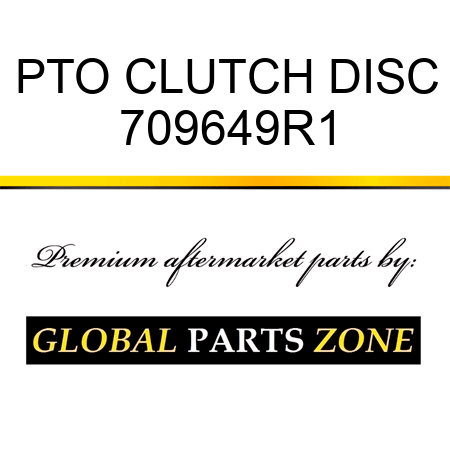 PTO CLUTCH DISC 709649R1